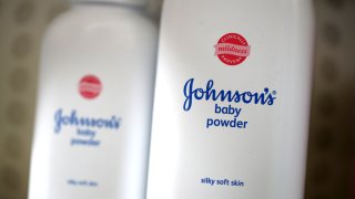 Containers of Johnson's baby powder