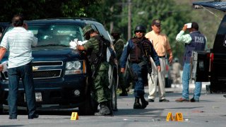 Escena de enfrentamiento en Tamaulipas