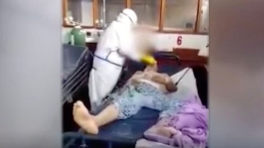 Video viral: lo que hacen con el cadáver de un paciente de COVID-19