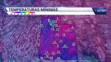 Temperaturas mínimas en Utah