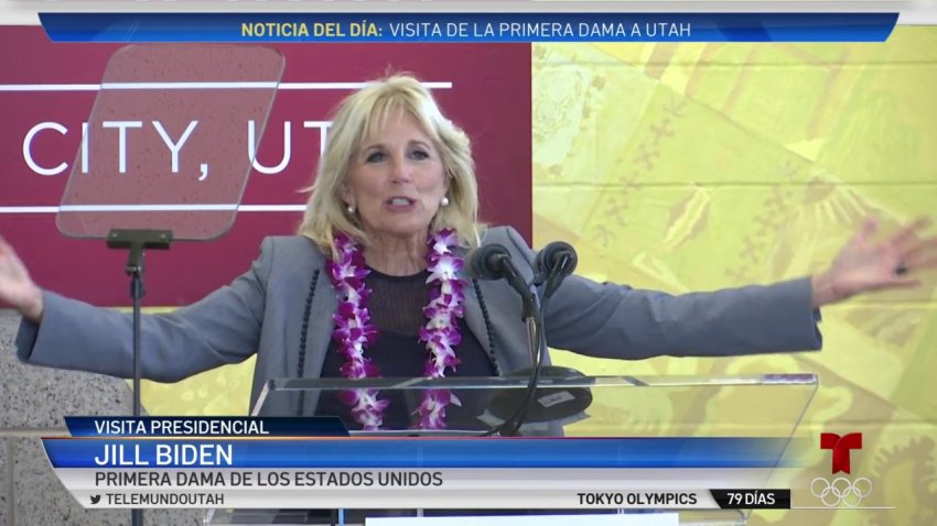 Primera dama de Estados Unidos visita escuela en West Valley