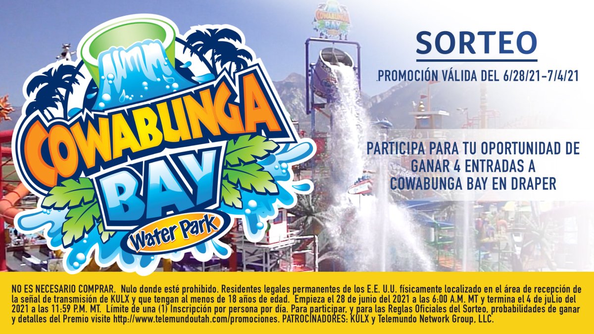 Sorteo para boletos a Cowabunga Bay Telemundo Utah