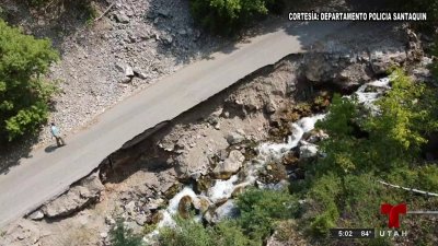 Reportan gran socavón en Santaquin