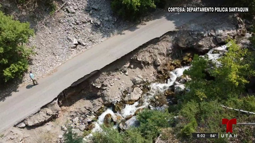 Reportan gran socavón en Santaquin