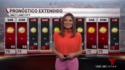 Las temperaturas cálidas persisten en gran parte del estado y existe un potencial de lluvia para el domingo