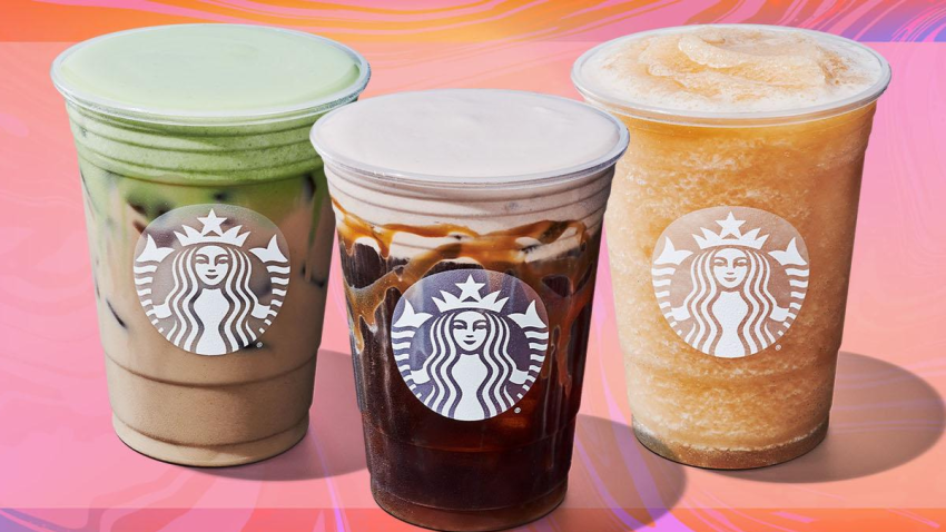 Starbucks released three new summer drinks on Aug. 14, 2023, pictured above.