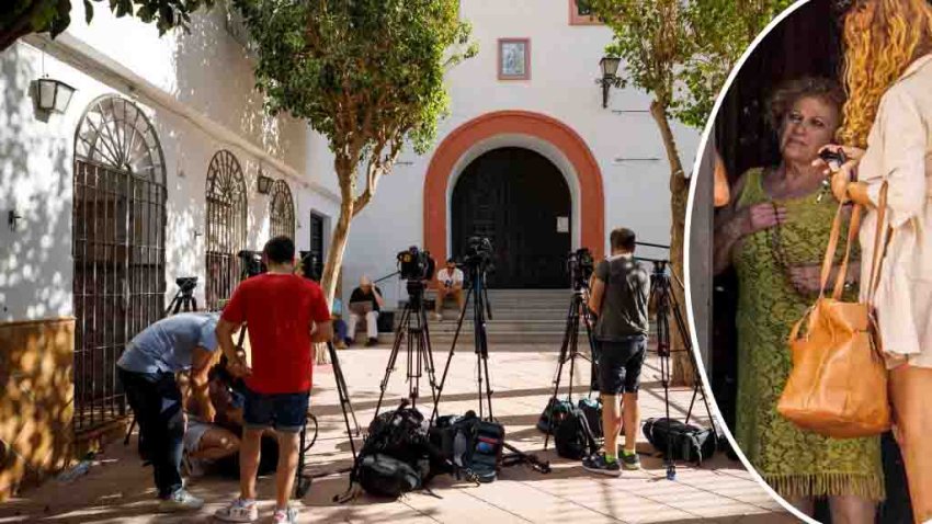 GRANADA, ANDALUSIA, SPAIN – AUGUST 29: Images of the façade of the church where the confinement continues, on August 29, 2023, in Motril, Granada, (Andalusia, Spain). The confinement of Rubiales’ mother continues after her first night in a parish church in Motril (Granada). (Photo By Alex Camara/Europa Press via Getty Images)