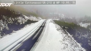 Montañas Wasatch al norte de la I-80 podrían ver de 2 a 6 pulgadas, localmente hasta 8 pulgadas.