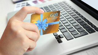 Tarjetas de regalo.