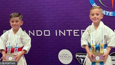 Mellizos hispanos se consagran en el US Open de karate