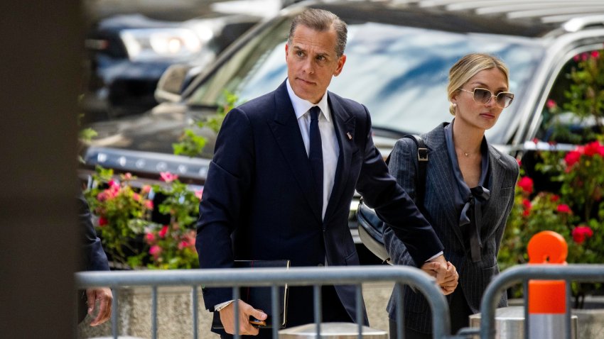 Hunter Biden, hijo del presidente estadounidense Joe Biden, llega a un tribunal federal en Wilmington, Delaware, Estados Unidos, el lunes 3 de junio de 2024.