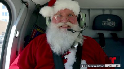 No hay nieve en verano, pero Santa Claus visitó Utah para ayudar al Primary Children’s Hospital
