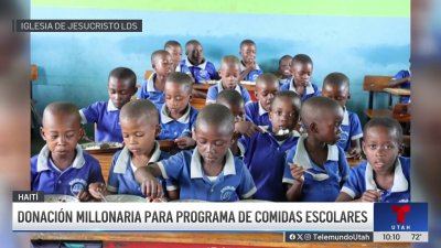 Donación millonaria de La Iglesia de Jesucristo a niños de Haití