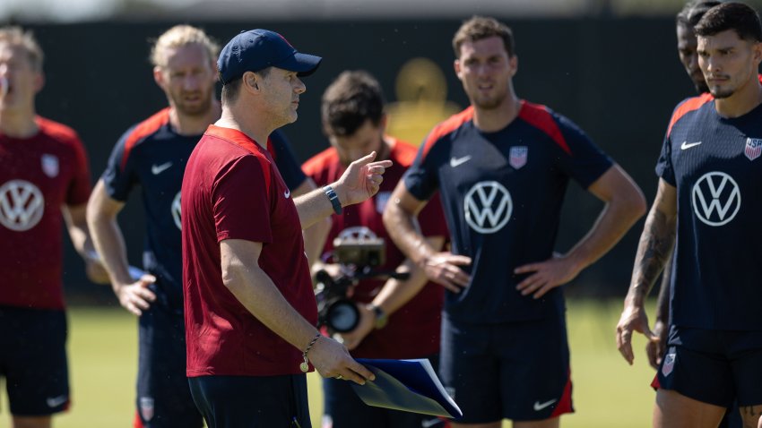 AUSTIN, TX – OCTOBER 9: Head Coach Mauricio Pochettino of the United States during USMNT Training atSt. David’s Performance Center on October 9, 2024 in Austin , Texas. (Photo by John Dorton/ISI Photos/USSF/Getty Images for USSF)