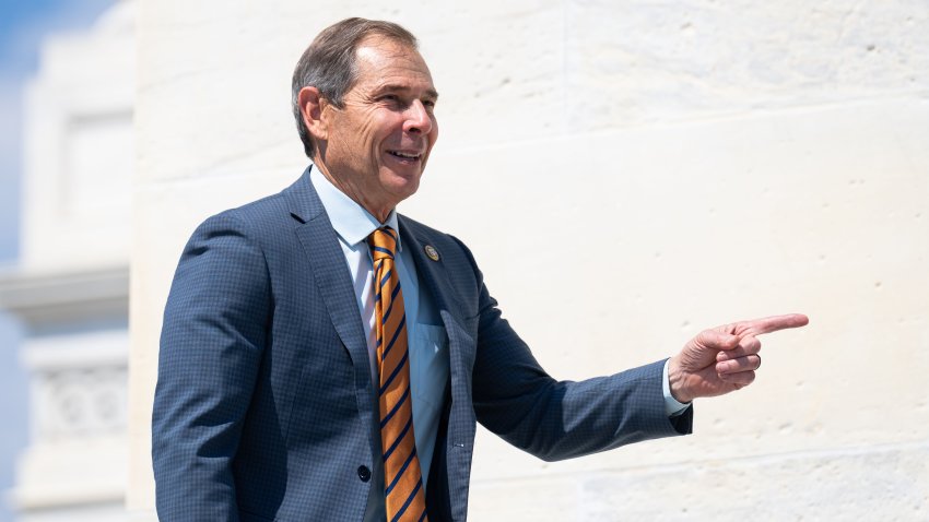 WASHINGTON – JUNE 14: Rep. John Curtis, R-Utah, walks up the House steps for votes in the Capitol on Friday, June 14, 2024. (Bill Clark/CQ-Roll Call, Inc via Getty Images)