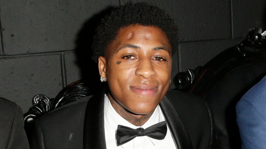 HOLLYWOOD, CALIFORNIA – JANUARY 16: (L-R) Benjamin Crump, NBA Youngboy and Tony Smith attend The Benjamin Crump Awards at The Venue of Hollywood on January 16, 2020 in Hollywood, California. (Photo by Maury Phillips/Getty Images)