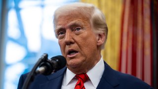 El presidente Donald Trump en un evento desde la Casa Blanca.