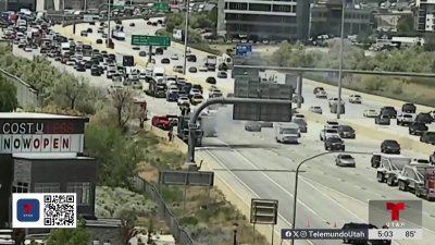Camión de basura se incendia en plena autopista en American Fork