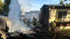 Bomberos logran contener un incendio en un parque de casas rodantes en Tooele