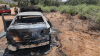 Vehículo envuelto en llamas provoca un incendio forestal cerca de la I-15