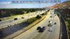 Remolque que arrastraba un camión de carga se vuelca en la I-15