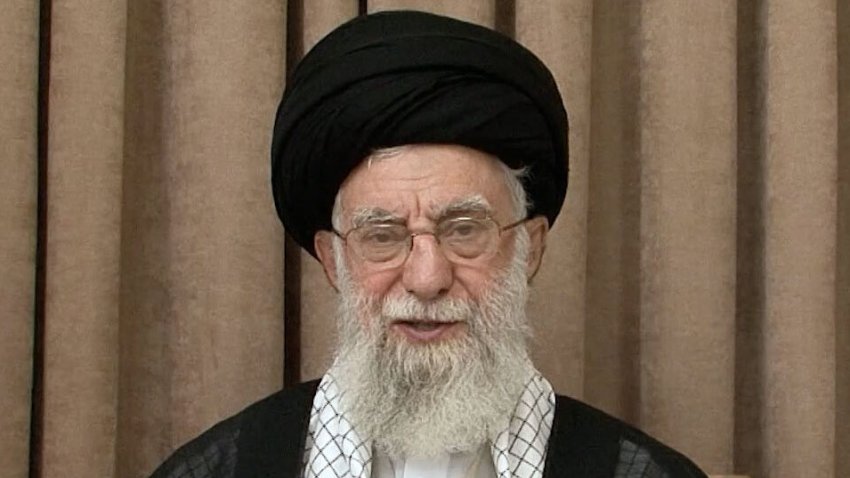 TEHRAN, IRAN – JUNE 26:  (—-EDITORIAL USE ONLY – MANDATORY CREDIT – ‘IRANIAN LEADER PRESS OFFICE / HANDOUT’ – NO MARKETING NO ADVERTISING CAMPAIGNS – DISTRIBUTED AS A SERVICE TO CLIENTS—-) Iranian Supreme Leader Ali Khamenei addresses the nation in Tehran, Iran on June 26, 2025. (Photo by Iranian Leader Press Off. / Handout/Anadolu via Getty Images)