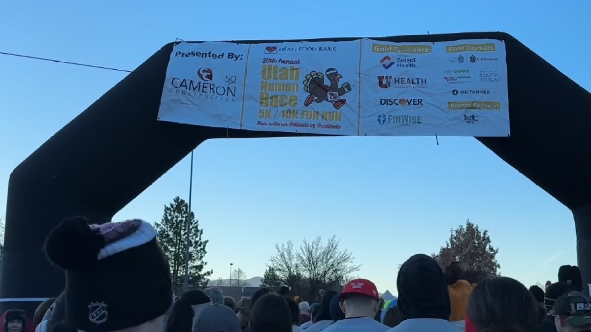 Corredores donan al Banco de Comida de Utah en la 20ª Carrera Humana en Sandy – Telemundo Utah