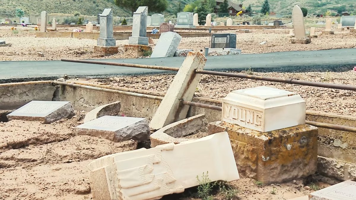 Daños en el cementerio de Wanship tras las inundaciones, aquí lo que se sabe