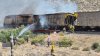 Tren de carga se descarrila y provoca incendio cerca de Mills en el condado de Juab