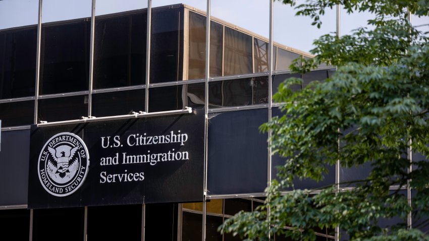 San Diego California, USA – May  17, 2022:  United States Citizenship and Immigration Services field office in downtown San Diego California. The USCIS  is the federal agency that oversees lawful immigration to the United States.